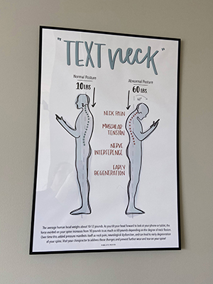 Chiropractic Calgary AB Text Neck Poster