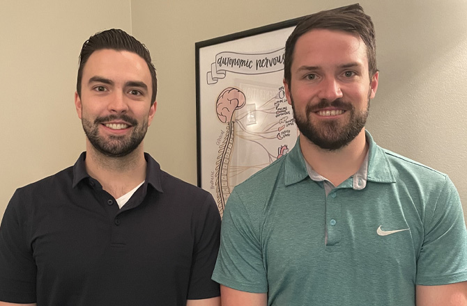 Chiropractor Calgary AB Eric Maldiney and Gord Schyf New Patient Special